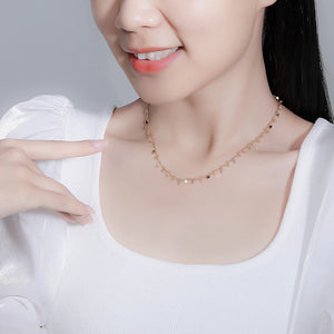 Natural Necklaces Jewels®  - Tourmaline necklace jewelry on neck on  amazonite turquoise for woman