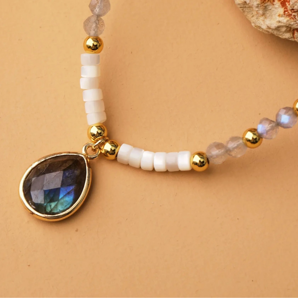 Natural Necklaces Jewels - Dainty chokers mini beads healing crystal natural stone, unisex