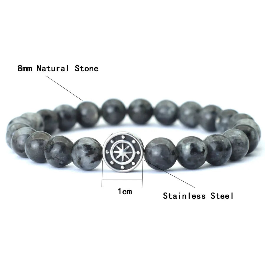 Lifeblood Jewels® - Simple style genuine natural stone bracelet for men