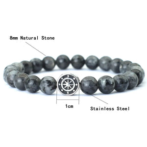 Lifeblood Jewels® - Simple style genuine natural stone bracelet for men