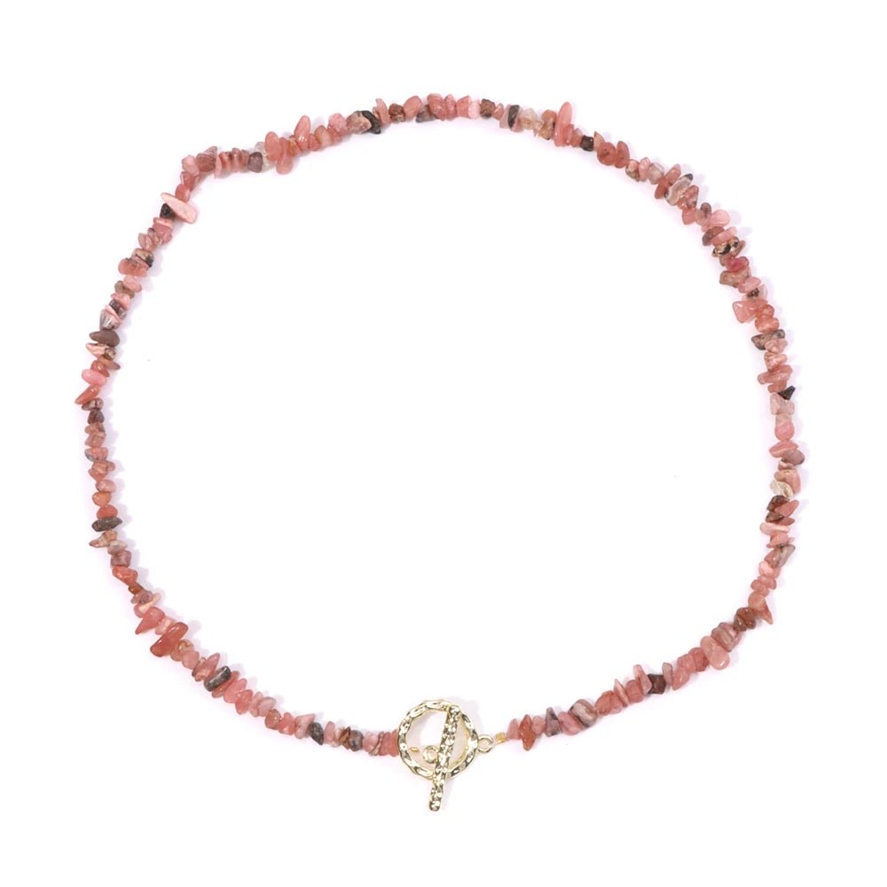 Lifeblood Jewels® - Healing Necklace of Bohemia Gemstone cones natural semi - precious stones, very fashionable for events of all kinds - NaturJewels®