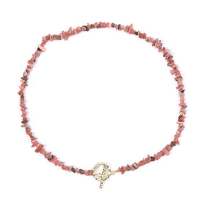 Lifeblood Jewels® - Healing Necklace of Bohemia Gemstone cones natural semi - precious stones, very fashionable for events of all kinds - NaturJewels®