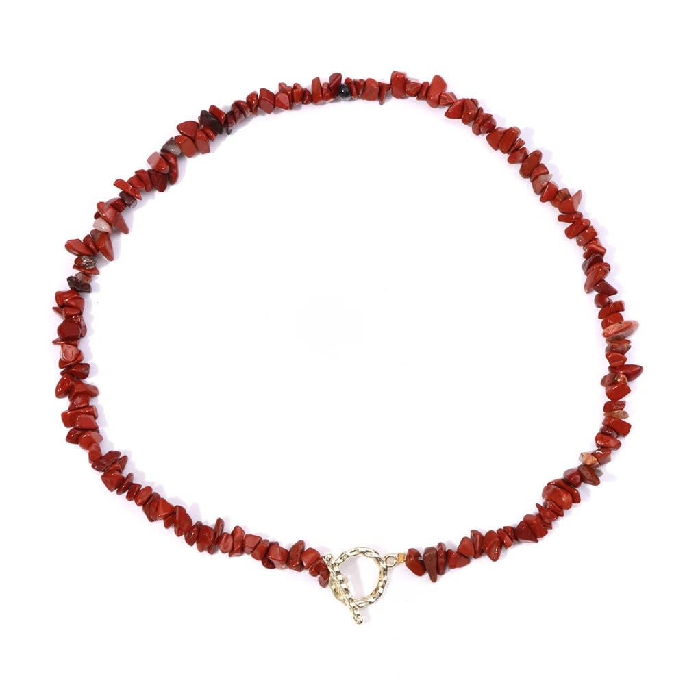 Lifeblood Jewels® - Healing Necklace of Bohemia Gemstone cones natural semi - precious stones, very fashionable for events of all kinds - NaturJewels®