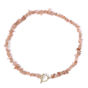 Lifeblood Jewels® - Healing Necklace of Bohemia Gemstone cones natural semi - precious stones, very fashionable for events of all kinds - NaturJewels®