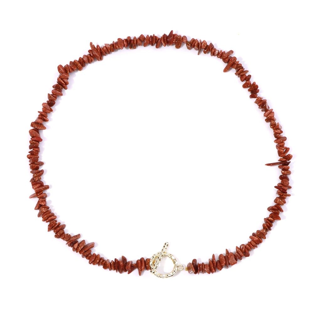 Lifeblood Jewels® - Healing Necklace of Bohemia Gemstone cones natural semi - precious stones, very fashionable for events of all kinds - NaturJewels®