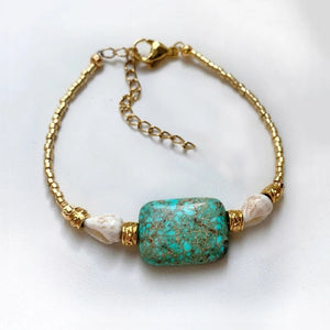 Natural Bracelets Jewels® - Fashionable Charm With Square Stone woman - NaturJewels®