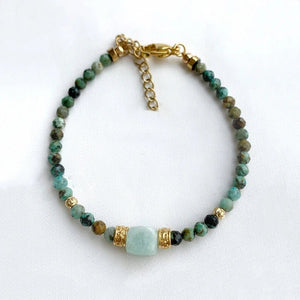 Natural Bracelets Jewels® - Fashionable Charm With Square Stone woman - NaturJewels®