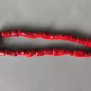 Natural Coral Jewel® - Red coral necklace with natural pearl - NaturJewels®