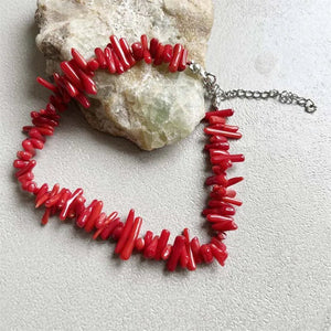 Natural Coral Jewels® - Bracelet with irregular stones - NaturJewels®