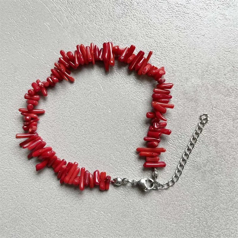 Natural Coral Jewels® - Bracelet with irregular stones - NaturJewels®