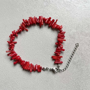 Natural Coral Jewels® - Bracelet with irregular stones - NaturJewels®