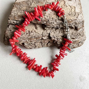 Natural Coral Jewels® - Bracelet with irregular stones - NaturJewels®