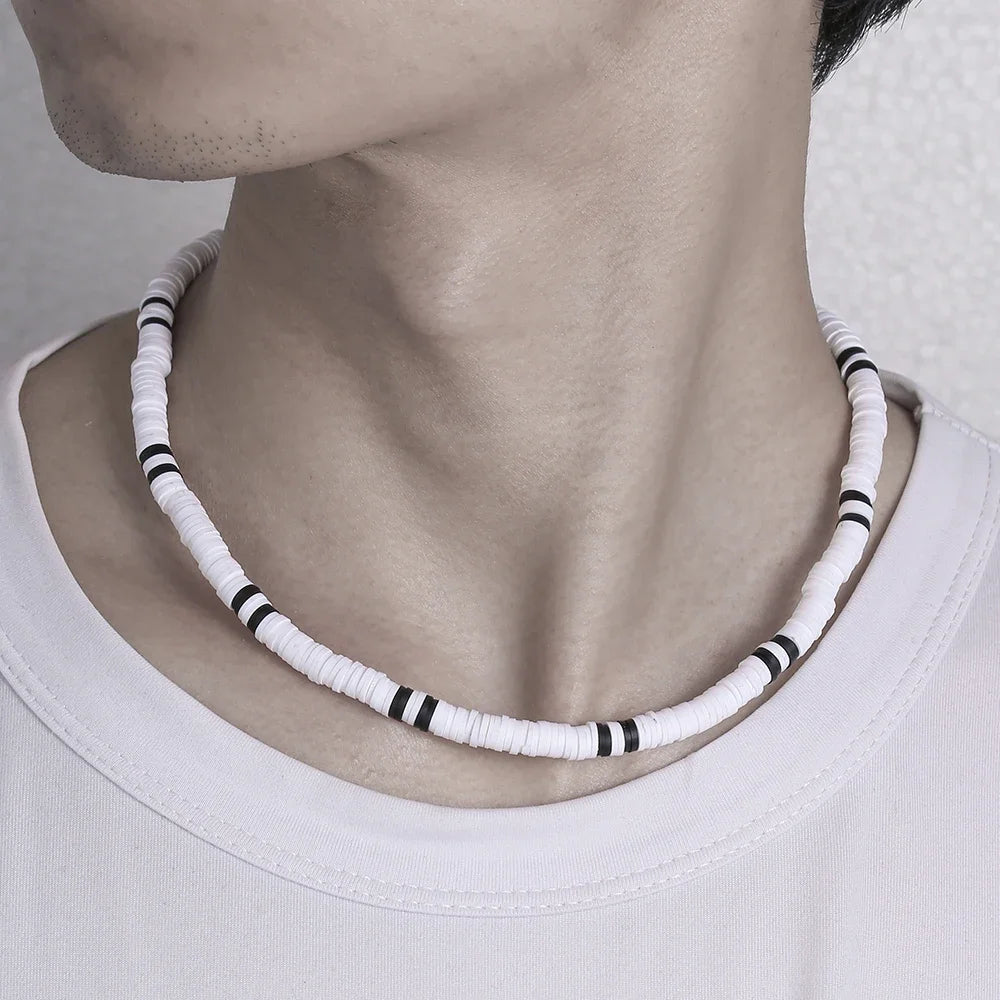 Natural Necklaces Jewels® - Clay necklace with handmade wooden beads - NaturJewels®