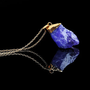 Natural Soul Jewels® - Irregular Amethyst Stone Necklace with Healing Crystal - NaturJewels®