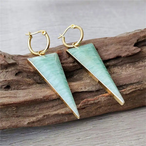 Natural Stone Jewels® - Amazonite Earrings for women - NaturJewels®