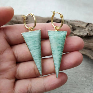 Natural Stone Jewels® - Amazonite Earrings for women - NaturJewels®