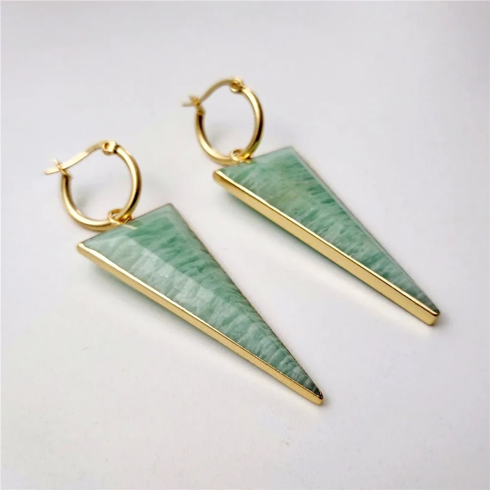 Natural Stone Jewels® - Amazonite Earrings for women - NaturJewels®
