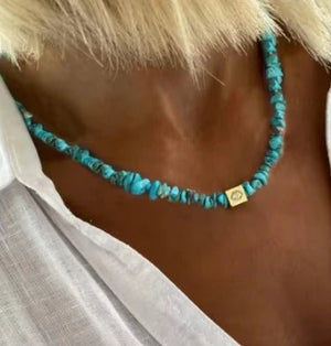 Natural Stone Jewels® - Charm Beaded Necklace for women - NaturJewels®
