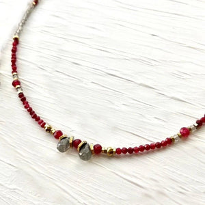 Natural Stone Jewels® - Charm Beaded Necklace for women - NaturJewels®