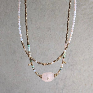 Natural Stone Jewels® - Charm Beaded Necklace for women - NaturJewels®