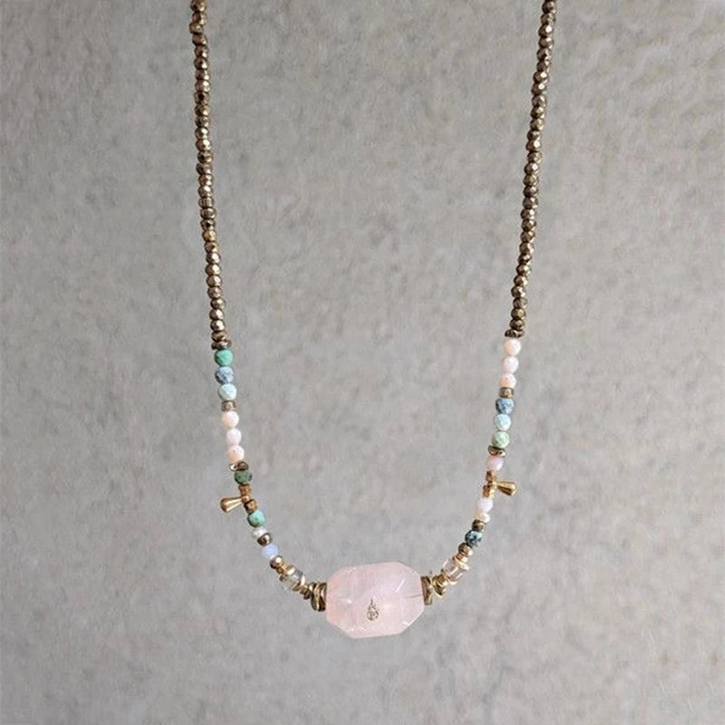 Natural Stone Jewels® - Charm Beaded Necklace for women - NaturJewels®