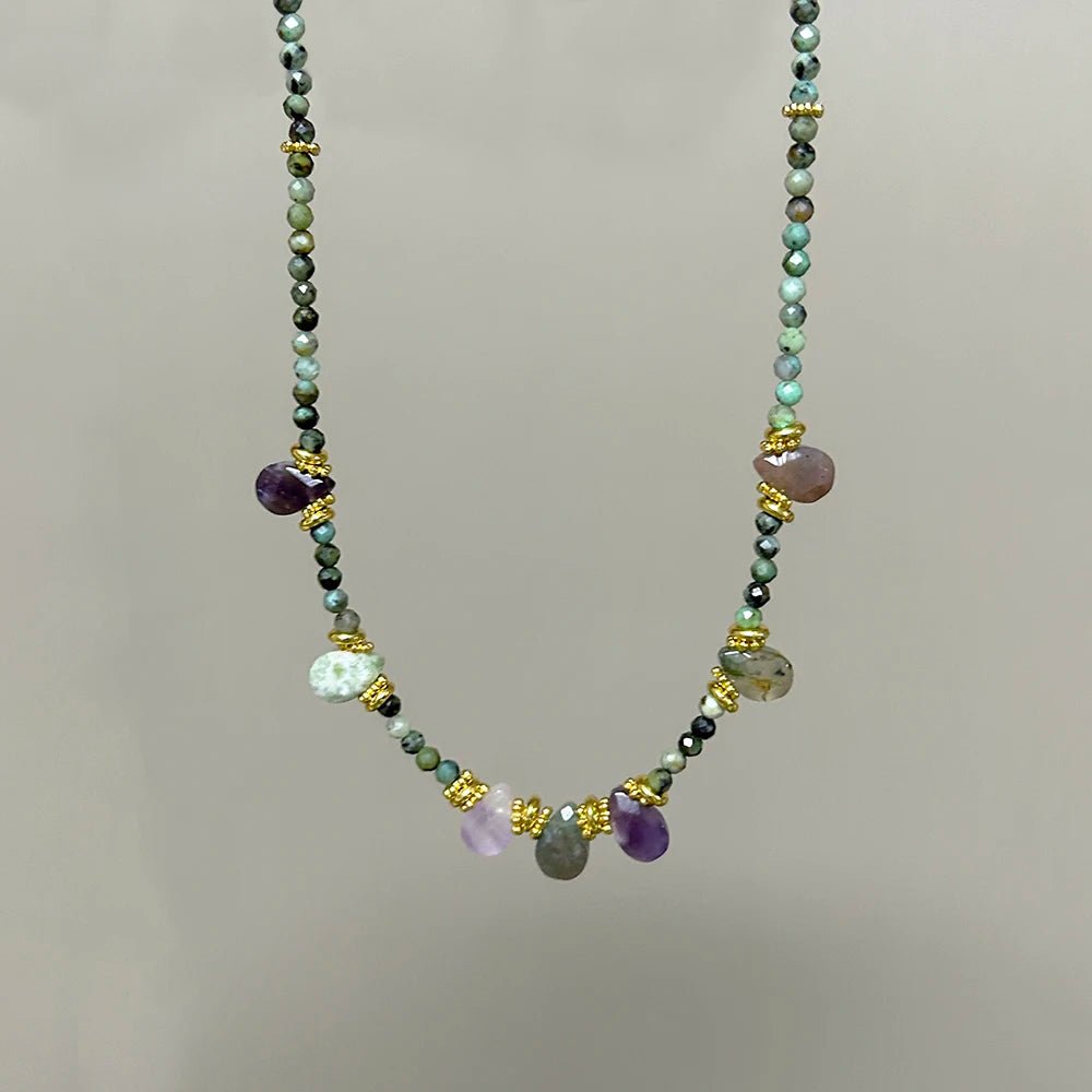Natural Stone Jewels® - Charm Beaded Necklace for women - NaturJewels®