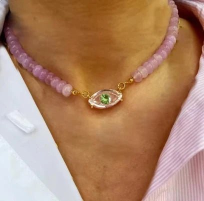 Natural Stone Jewels® - Charm Beaded Necklace for women - NaturJewels®