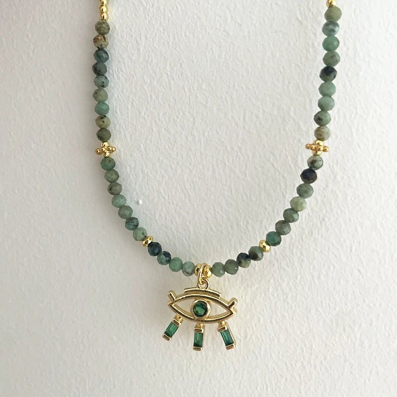 Natural Stone Jewels® - Charm Beaded Necklace for women - NaturJewels®