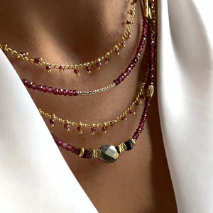 Natural Stone Jewels® - Charm Beaded Necklace for women - NaturJewels®