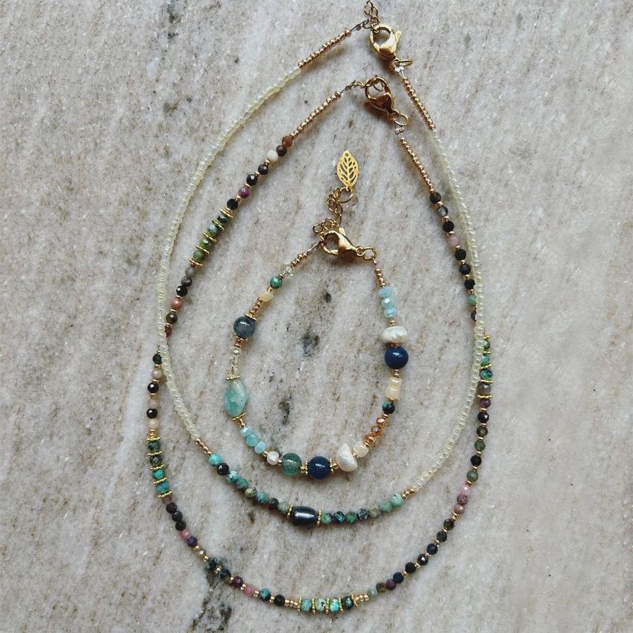 Natural Stone Jewels® - Charm Beaded Necklace for women - NaturJewels®