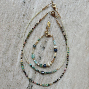 Natural Stone Jewels® - Charm Beaded Necklace for women - NaturJewels®