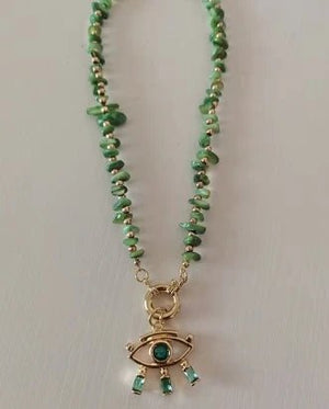 Natural Stone Jewels® - Charm Beaded Necklace for women - NaturJewels®
