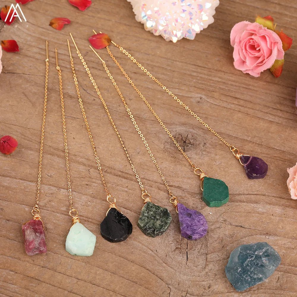 Natural Stone® Jewels - Earrings with black quartz beads - NaturJewels®