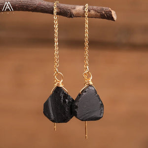 Natural Stone® Jewels - Earrings with black quartz beads - NaturJewels®