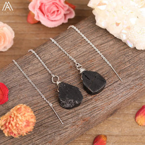 Natural Stone® Jewels - Earrings with black quartz beads - NaturJewels®