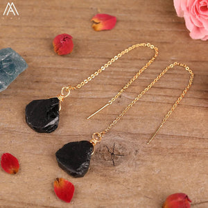 Natural Stone® Jewels - Earrings with black quartz beads - NaturJewels®