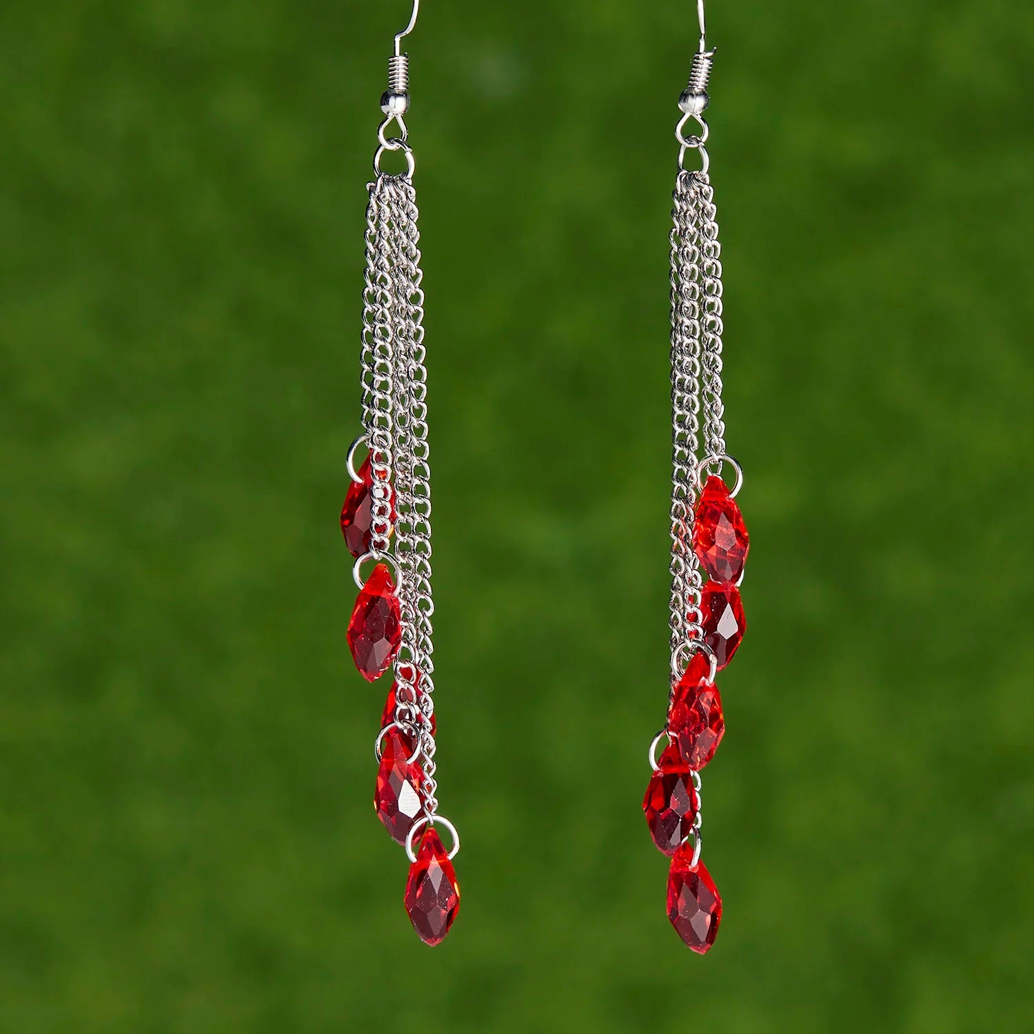 Natural Stone Jewels® - Fashion crystal water drop tassel earrings for women - NaturJewels®