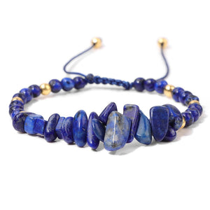 Natural Stone® - Nature bracelet with irregularly beaded stone in green color - NaturJewels®
