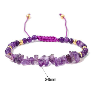 Natural Stone® - Nature bracelet with irregularly beaded stone in green color - NaturJewels®