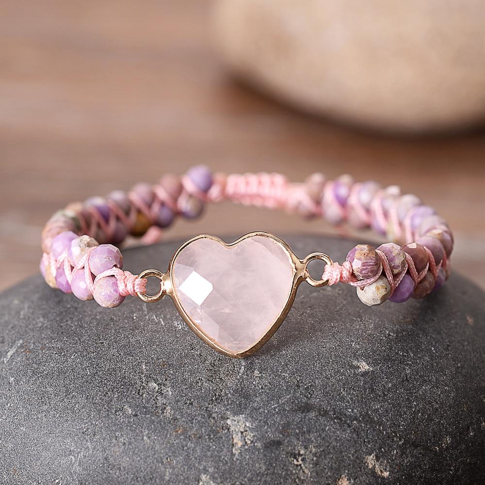 Pink Heart® - Handmade Charm Bracelet - NaturJewels®